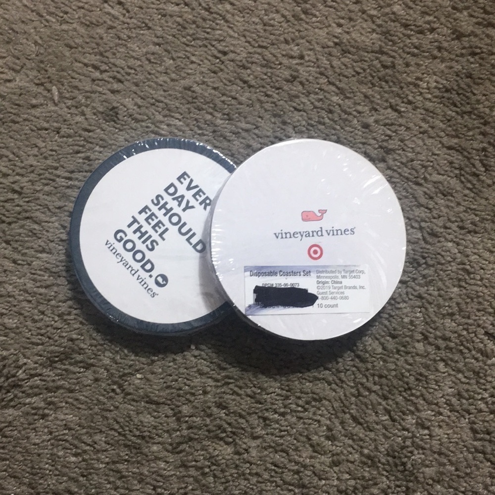 New Vineyard Vines for Target Disposable Coasters